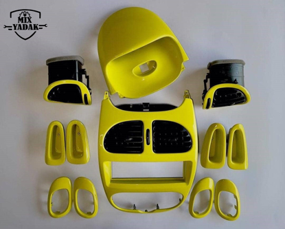 تصویر از دكوراتیو 12 تیكه زرد براق