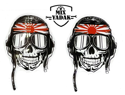 تصویر از برچسب ژله ای اسکلت ژاپنی S3