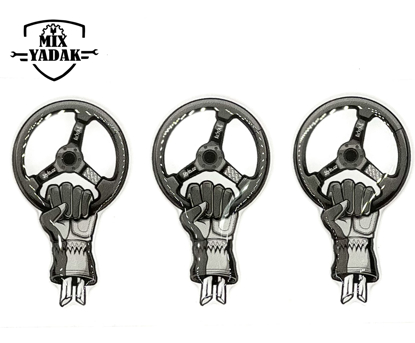 تصویر از برچسب ژله ای فرمان و تک دست S3