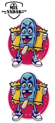 تصویر از برچسب ژله ای بستنی شرور S3